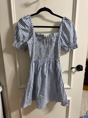 Draper James Blue and White Dress